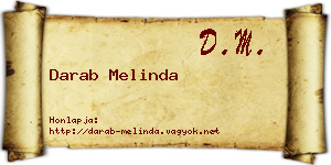 Darab Melinda névjegykártya