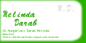 melinda darab business card